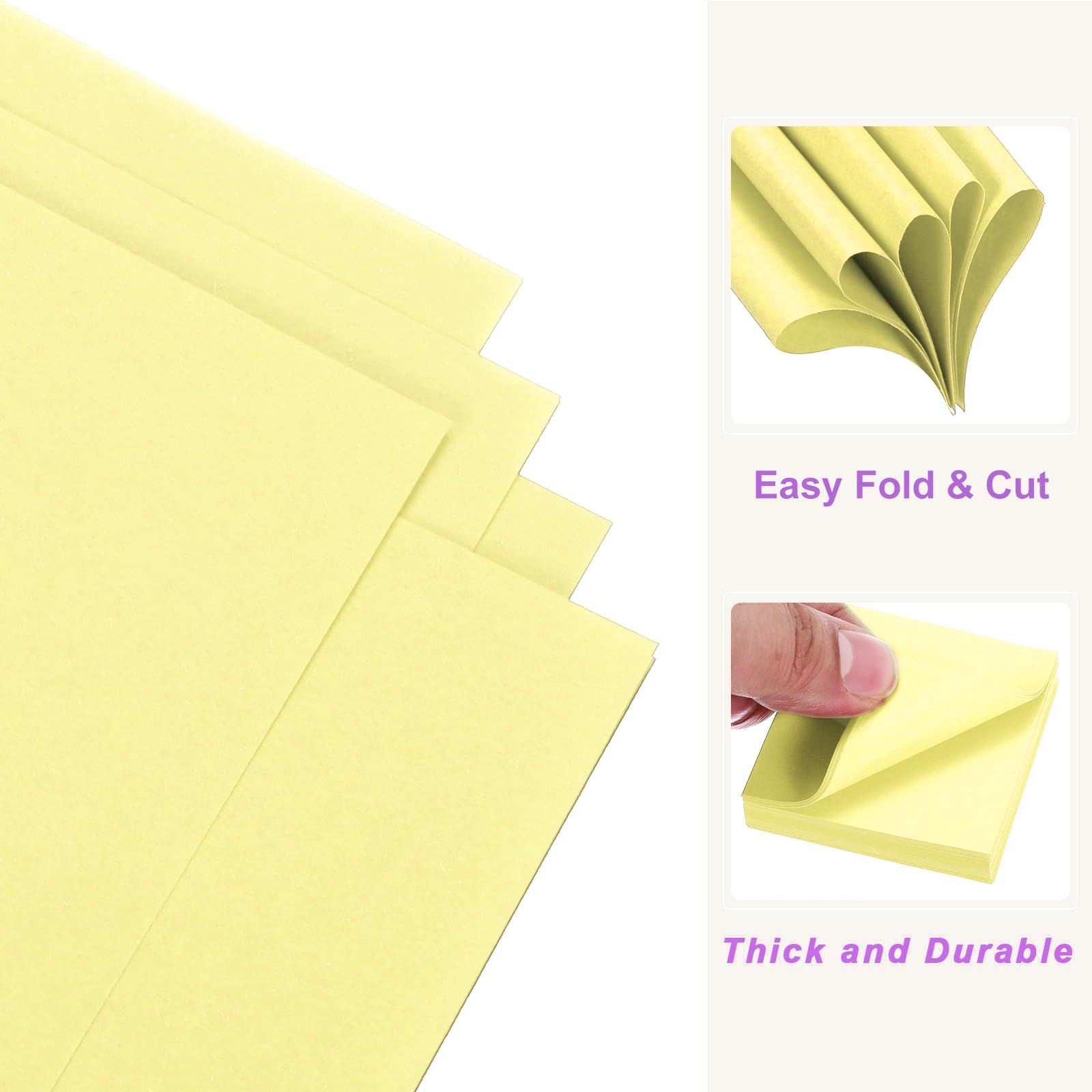DMiotech 200 Sheets 2x2 Inch Origami Paper, Light Yellow Square